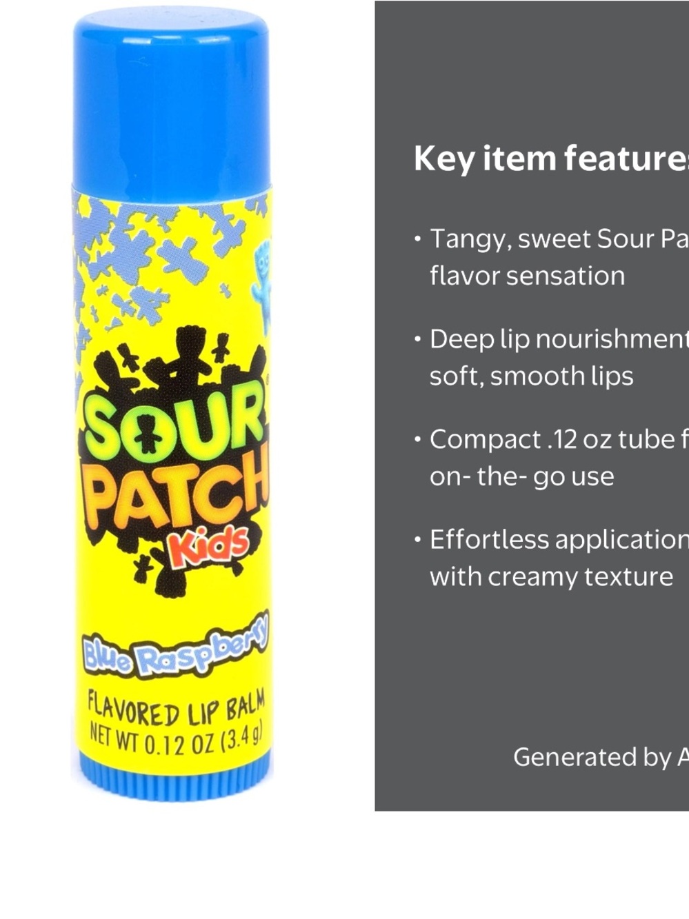 Sour Patch Kids Blue Raspberry Lip Balm - Picture 4 of 4